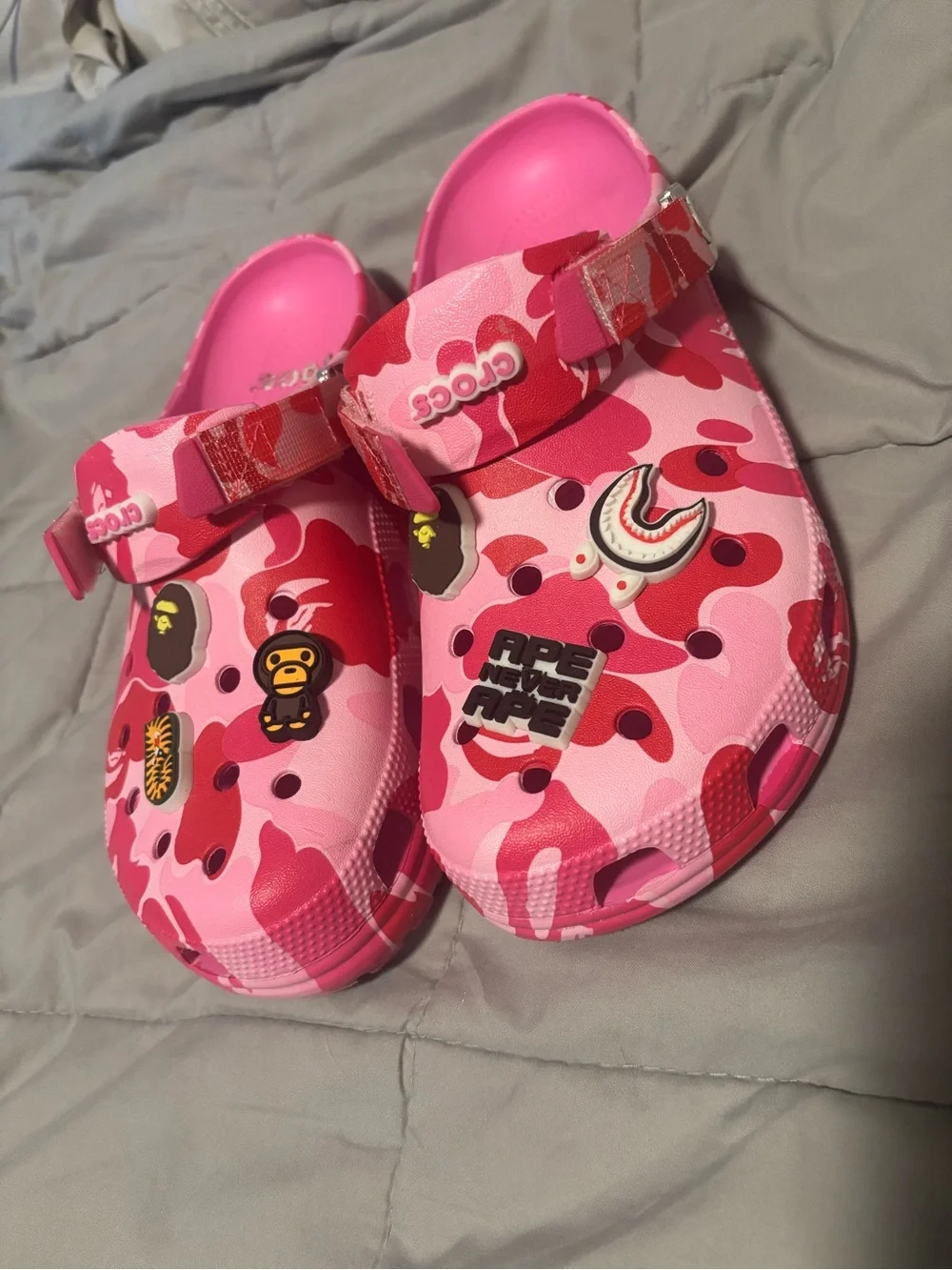 BAPE x CROC clogs
